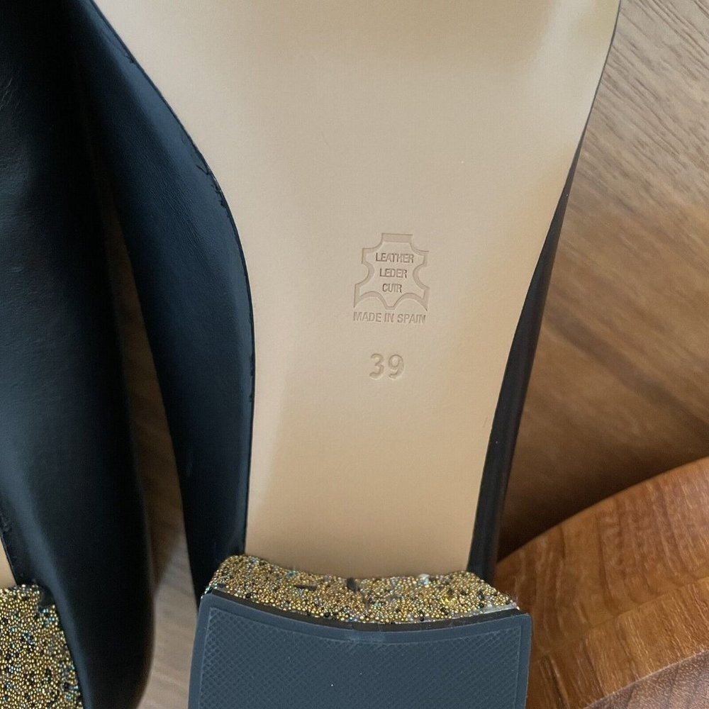 Anthropologie Miista Taissa Heels Pumps Black Size 39 - Picture 10 of 11